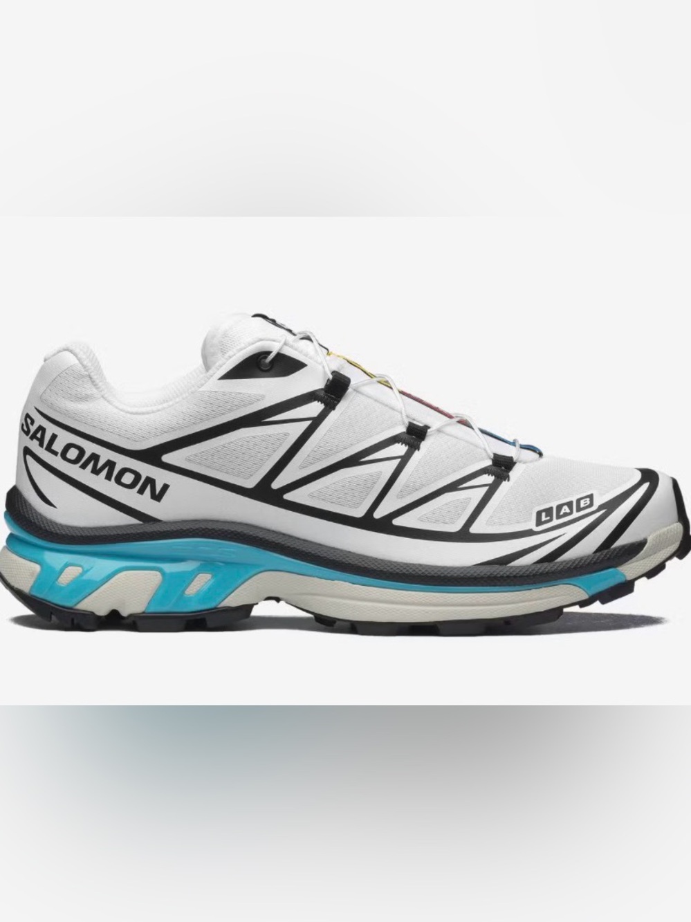 Salomon XT-6 
Black / White / Blue Curacao
Unisex Size M6.5/W7.5